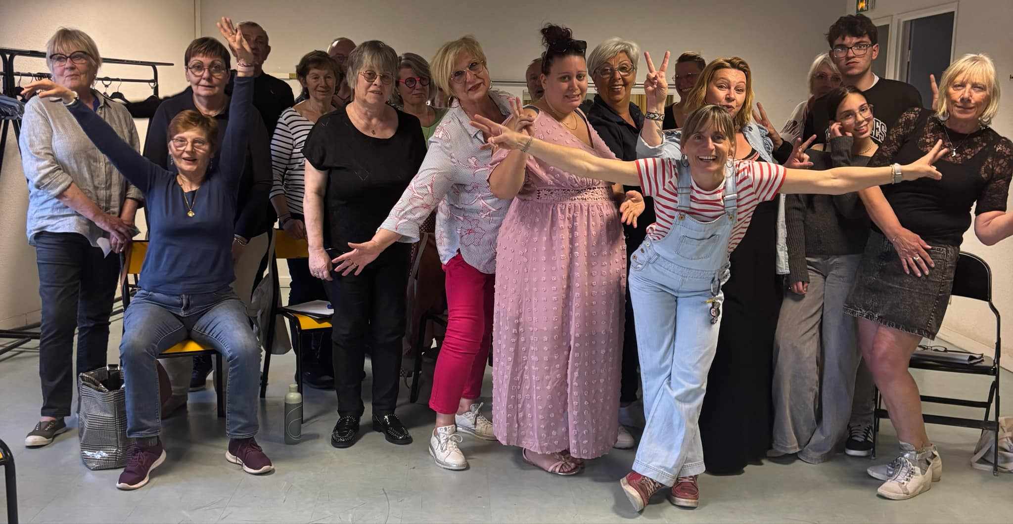 photo de groupe choeur en folie
